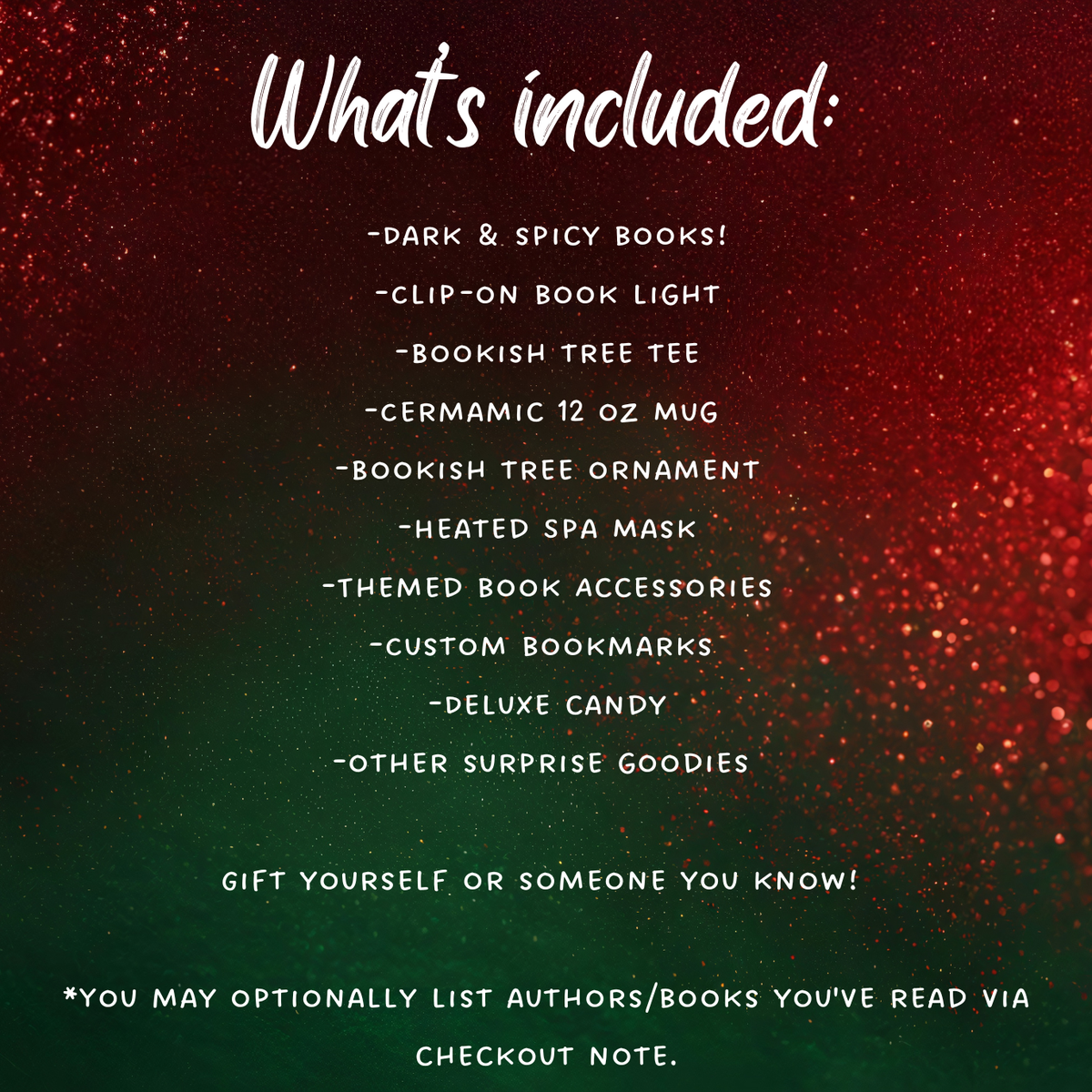 Deluxe Holiday Dark Romance Gift Box w/ signed dark romance holiday book - Dark Romance Crates