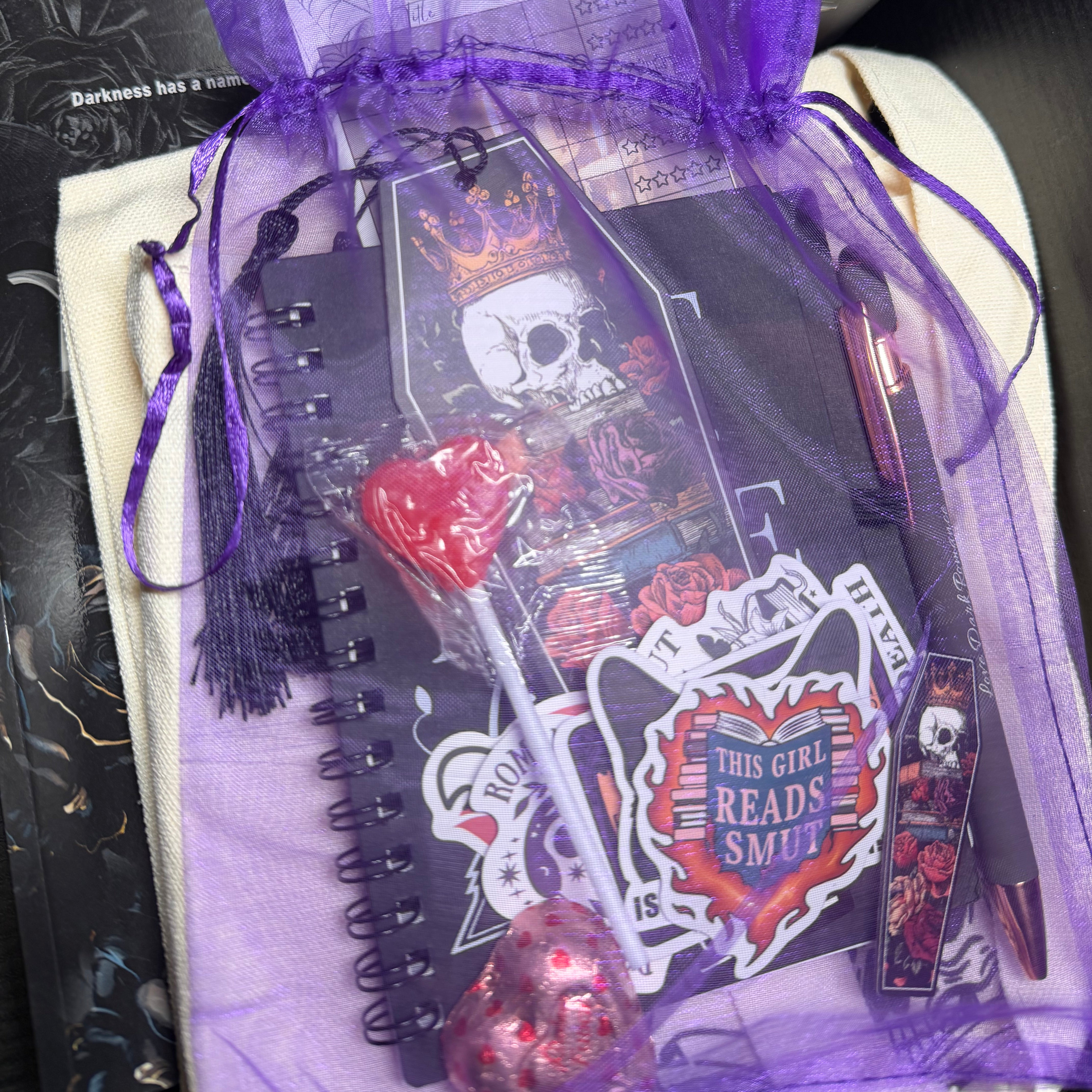 Horror Romance Book Box: Horror Theme, Dark & Spicy Books, Merch