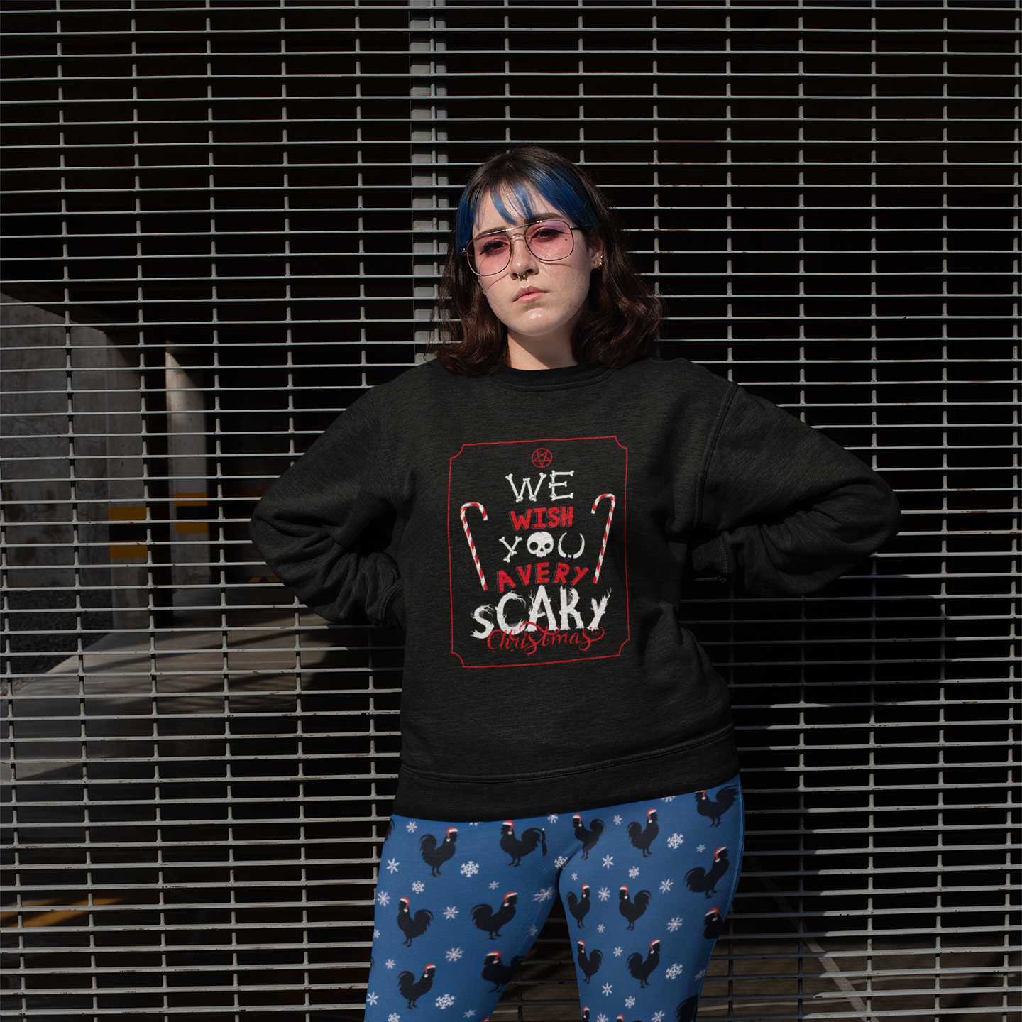 We Wish You A Scary Christmas Candy Cane Tee - Unisex Shirt