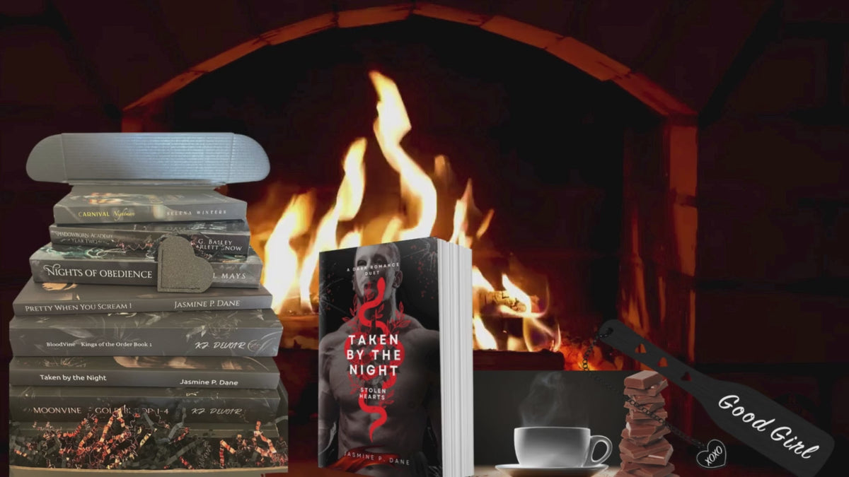 Luxury Spa Christmas Dark & Spicy Book Lovers Gift Box Set w/ pearls
